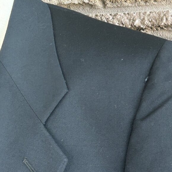 Giorgio Armani Black Italian Wool Blazer Sport Coat Blazer Mani Size 40R - Picture 12 of 14